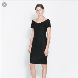 NWT Zara Black Pencil Dress